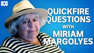 Miriam Margolyes brings her quick wit to Quickfire Questions  Quickfire Questions [upl. by Eluk]