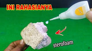 TETESKAN PADA STYROFOAM lihat hasil bikin terkagum kagum [upl. by Llenahs]