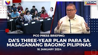 PCO Press Briefing with the Department of Agriculture 1162024 [upl. by Ynhoj]