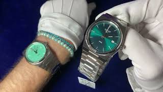 Tissot PRX 204 40mm ‘Green dial’  4K Unboxing amp Review [upl. by Viveca488]