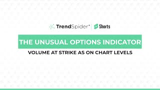 The Unusual Options Indicator  TrendSpider Shorts [upl. by Boggers]