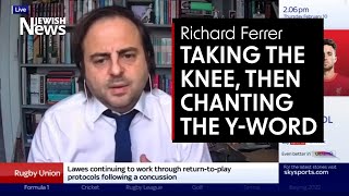 Tottenham Yword debate Spurs take the knee to eradicate racism then fans sing the Yword [upl. by Kleiman]