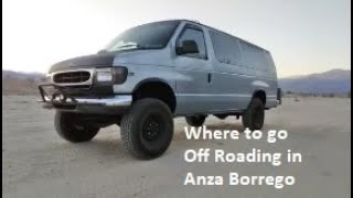 Off Road trails camping in Anza Borrego  Fonts point how to find directions Easy difficulty 610 [upl. by Santoro]