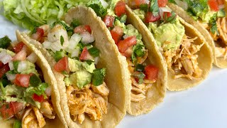 Tacos de Pollo  Como hacer Tacos de Pollo  Receta Fácil [upl. by Sontag74]