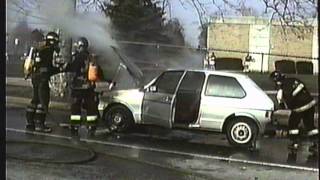 West Chester PA Car fire High St 1980s [upl. by Eniamahs]