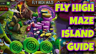 FLY HIGH MAZE ISLAND GUIDE  DRAGON CITY UNIVERSE [upl. by Esetal]