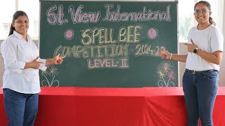 St View International Spell Bee Competition Level  2 [upl. by Sirraf561]