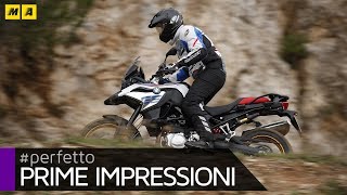 BMW F850GS 2018 TEST cambio di rotta ENGLISH SUB [upl. by Eirac]