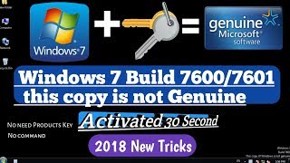 Activate Windows 7 in One Click  All Versions 2019 [upl. by Reppep]