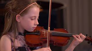 Oskar Rieding  Violin Concerto op35 in B minor Ema Dora Burstin aged 7 [upl. by Dodi699]