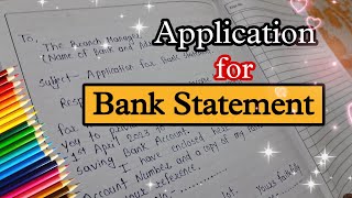 Application for Bank Statement ke application  Bank Statement application Bank Statement [upl. by Ashmead569]