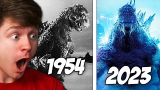 EVOLUTION of GODZILLA in MOVIES Reaction [upl. by Cassi]