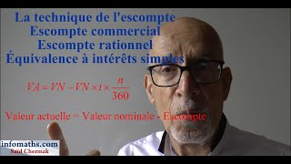 ESCOMPTE EFFETS DE COMMERCE [upl. by Ellekram699]