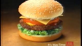 TVC  McDonalds McFeast Deluxe Burger 1997 [upl. by Anayit]