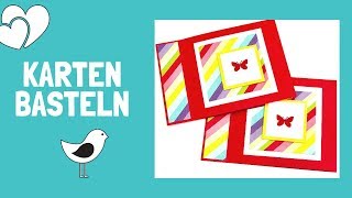 ❣️Dankeskarte selber basteln mit extra FalttechnikAnleitung Tutorial Stampin Up [upl. by Apthorp]