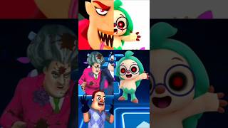 Scary Teacher 3D 🆚 Hogi Exe 🆚 Pink Fong 🆚 Hello Neighbor Exe x Coffin Dance Tiles Hop shorts [upl. by Parlin]