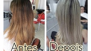 TUTORIAL Como fiquei loira platinada passoapasso [upl. by Carny]