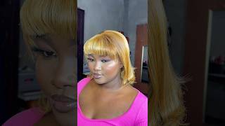 1 WIG 3 HAIRSTYLES Bangs on a Bob highlight wigbobwig hairstyles highlightwig bangs [upl. by Harihs]