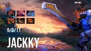 Dota 2 Pro Gameplay JACKKY Sven 9 0 11 High Skill Dota 2  26 Rank [upl. by Lamberto]