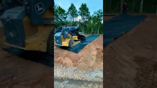 Moving gravel construction dronevideo [upl. by Nivk]