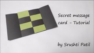 Secret Message Card Tutorial  by Srushti Patil [upl. by Eessej]