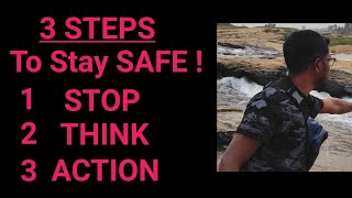 Stay Safe on 3 Steps। STOP। THINK। ACTION [upl. by Omlesna]