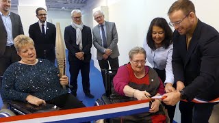 CorbeilEssonnes Essonne  Inauguration d’un « Dojo Solidaire » à l’EHPAD Galignani [upl. by Anawit]