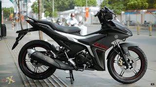 Yamaha Exciter 155 VVA 2022  Matte Black Silver  Walkaround [upl. by Toland]