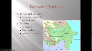 AP Human Geography  Exclaves and Enclaves [upl. by Koenraad]