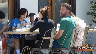 Ben Affleck and JLo take kids to lunch in Los Angeles [upl. by Naerad978]