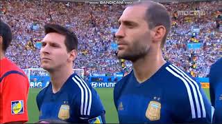 Anthem of Argentina vs Germany FIFA World Cup 2014 [upl. by Treacy]