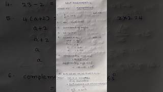 Self assessment 2 7th class maths answers [upl. by Amos]