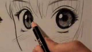 How to Draw Manga Eyes 4 Different Ways REUPLOAD [upl. by Rosane]