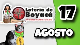 Resultado LOTERIA DE BOYACA Sabado 17 de Agosto de 2024 [upl. by Perpetua]