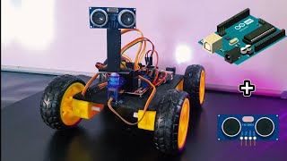 How to make a Arduino Obstacle Avoiding Robot Car [upl. by Evvy]