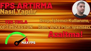 Kolayca FPS Artırma Drop Azaltma Bilgisayar Hızlandırma  Nasıl Yapılır [upl. by Tizes]