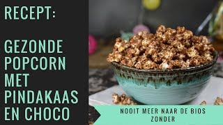 Zelf popcorn maken met pindakaas en chocolade [upl. by Rudie]