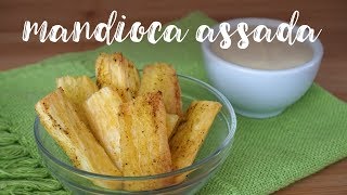 MANDIOCA ASSADA com requeijão vegano [upl. by Merrielle801]