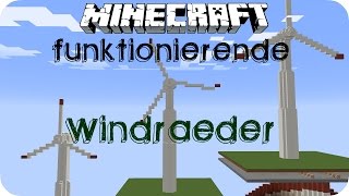 Funktionierende Windräder 18  Minecraft DE HD [upl. by Ayekan]