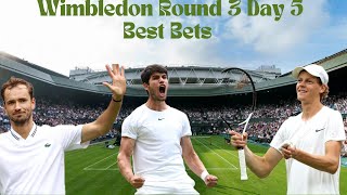 Wimbledon Round 3 Day 5 Predictions And Best Bets [upl. by Etnud168]