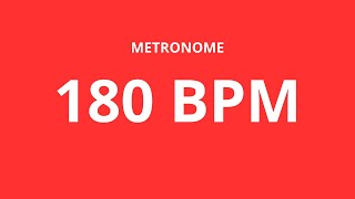 180 BPM  Metronome [upl. by Lidstone]