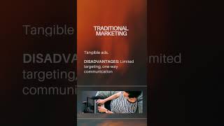 traditional vs digital marketing marketingmix digitalmarketing traditionalmarketing [upl. by Lalitta316]