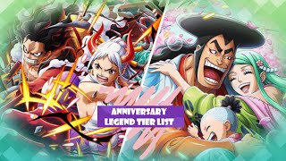 Anniversary 2023 Legend Tier List Meine 50 besten Legends im Game One Piece Treasure Cruise [upl. by Ybor]