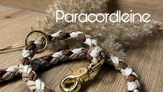 Tutorial Paracordleine aus 4 Strängen [upl. by Yeltnarb914]