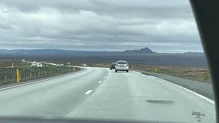 Driving in Iceland Keflavik airport to Reykjavik [upl. by Esyla]