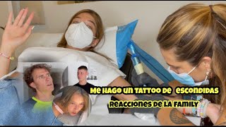 ME HAGO UN TATTOO DE ESCONDIDAS LAS REACCIONES DE LA FAMILIA AL VERLO OMGOTTEEE BonbonReich [upl. by Lindholm674]