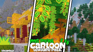 Minecraft PE  MS Painted  Cartoon texture pack for Minecraft PEbedrock 117  118 Cave update [upl. by Ehrman663]