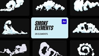 Smoke Cartoon VFX  After Effects Template [upl. by Ruy]