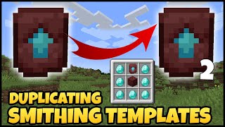 How To DUPLICATE SMITHING TEMPLATES In MINECRAFT [upl. by Nered]