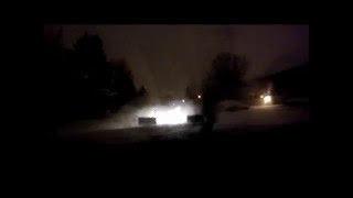 Plowing Deep Snow With A Chevy 2500hd And a fisher EZ V plow Blizzard Jonas last video [upl. by Ztnaj]